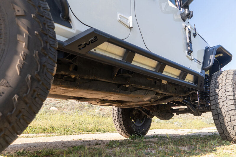 DV8 Offroad 2007-2018 Jeep Wrangler JK 4-Door Rock Sliders - #SRJK-07