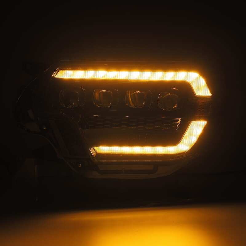 AlphaRex 880753 12-15 Toyota Tacoma NOVA LED Projector Headlights Plank Style Black w/Activation Light/Sequential Signal/DRL