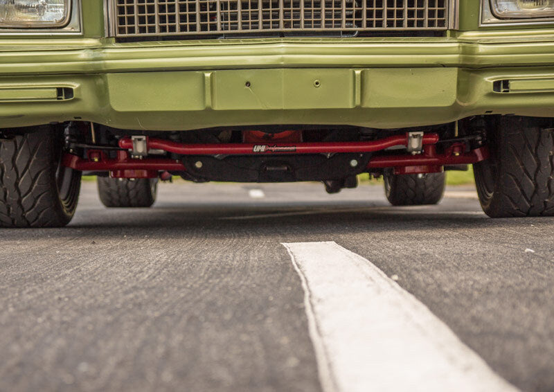 UMI Performance 3035-R 1.25in Solid Chrome Moly Front Sway Bar Red