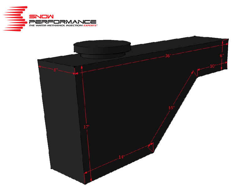 Snow Performance SNO-40015 10 Gallon Tool Box Style Reservoir w/Front Bracket