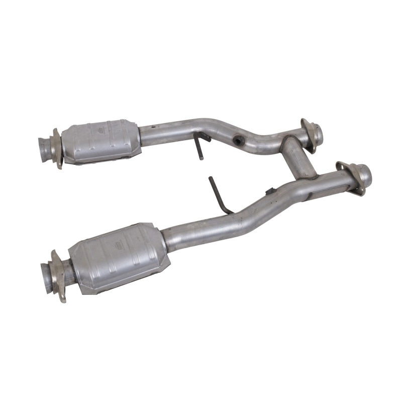 BBK Performance 1538 Short Mid H-Pipe with Catalytic Converters (2-1/2 in) for 1996-2004 Ford Mustang GT Cobra 4.6L