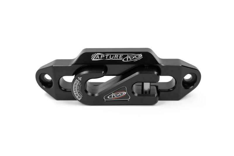 Addictive Desert Designs 1-5/16in Winch Fairlead Plate w/ Recessed Round End Hook - Black