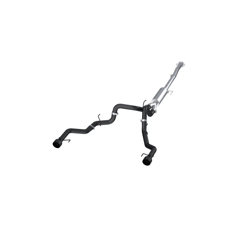 MBRP Ford F150 T304 5in OD Black Tip 3in Black Coated Cat Back Exhaust