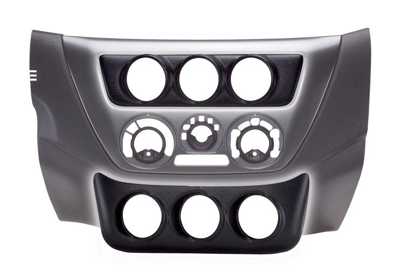AutoMeter 20029 2-1/16in Triple Lower Console Pod for 2003-2006 Mitsubishi Lancer Evolution