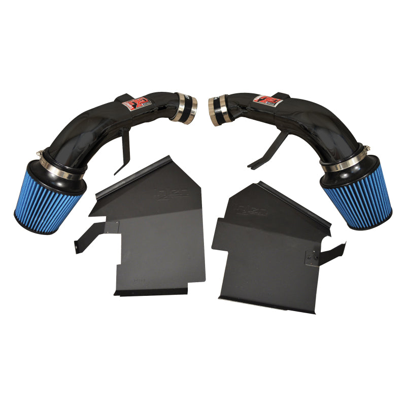 Injen 14 Infiniti Q50 3.7L V6 Black Dual Short Ram Intake w/ MR Techn and Heat Shields - #SP1999BLK