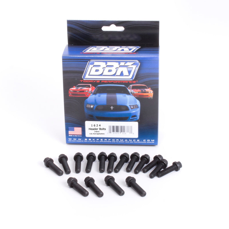 BBK Performance 1624 Header Bolt Kit M8 x 1.25 x 30mm (16-Piece) for Ford Modular 4.6L / 5.4L Engines