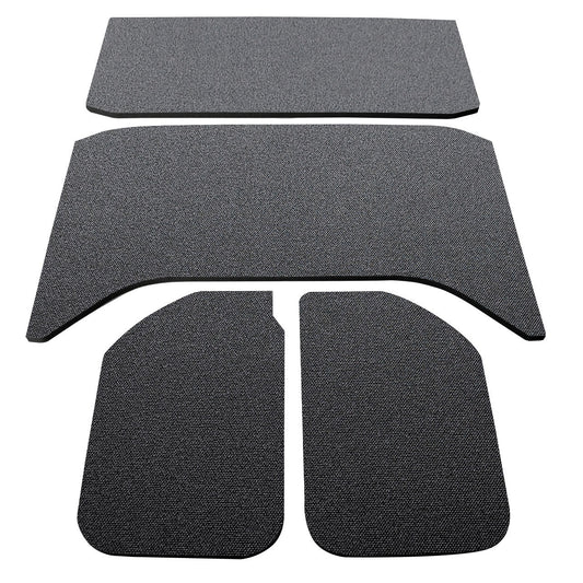 DEI for 2011-2018 Jeep Wrangler JK 4-Door Boom Mat Headliner - 4 Piece - Black