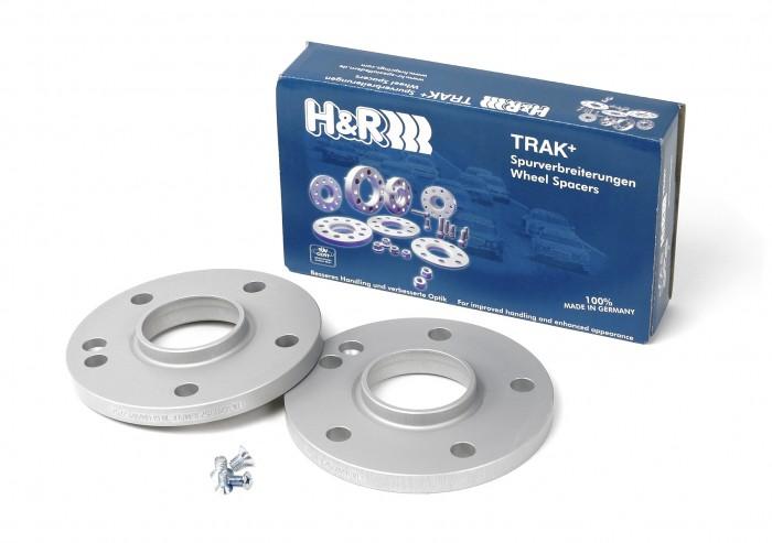 H&R TRAK+ DRM Wheel Spacers 15mm (Pair) - 5x114.3 / 66mm Bore - Silver - 3065666