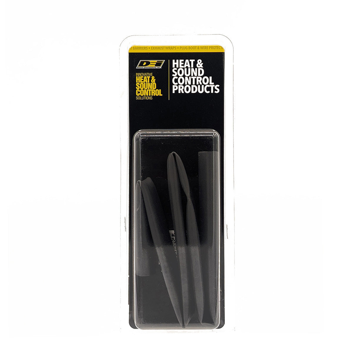 DEI Hi-Temp Shrink Tube 19mm (3/4in) x 2ft with Adhesive - Black
