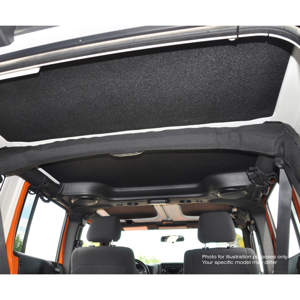 DEI for 2011-2018 Jeep Wrangler JK 4-Door Boom Mat Complete Headliner Kit - 6 Piece - Gray