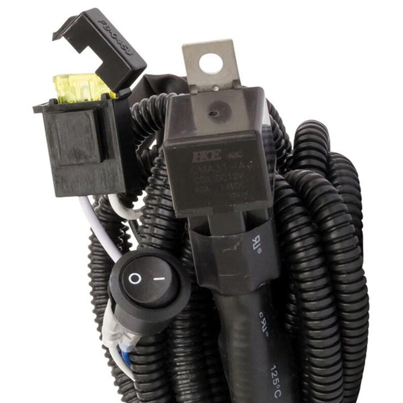 Westin 09-12000-5 LED Wiring Harness 11 ft 12 Gauge with 30 Amp Fuse Black
