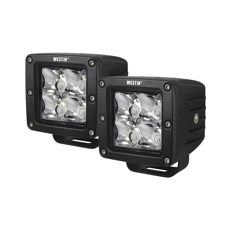Westin 09-12200B-PR Compact LED 5W 3.2 inch x 3 inch (Set of 2) Black
