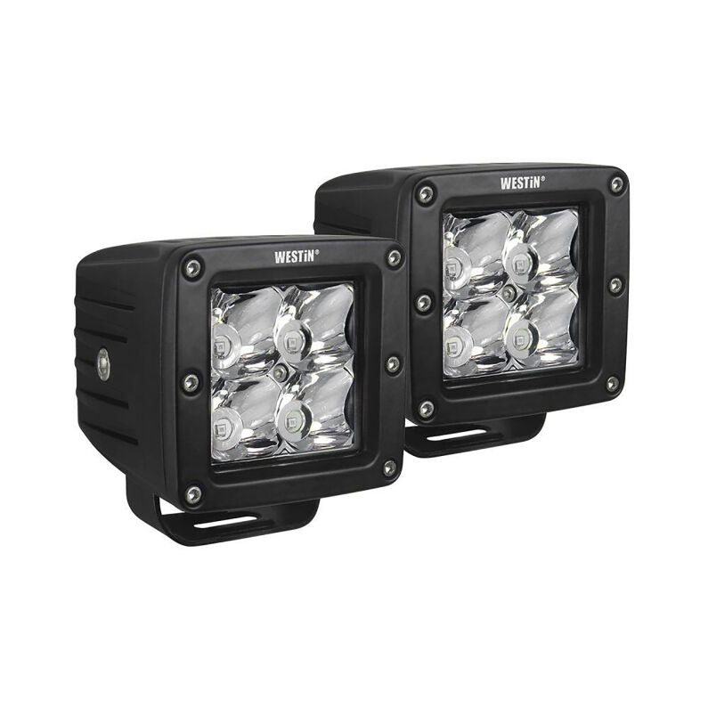 Westin 09-12200B-PR Compact LED 5W 3.2 inch x 3 inch (Set of 2) Black