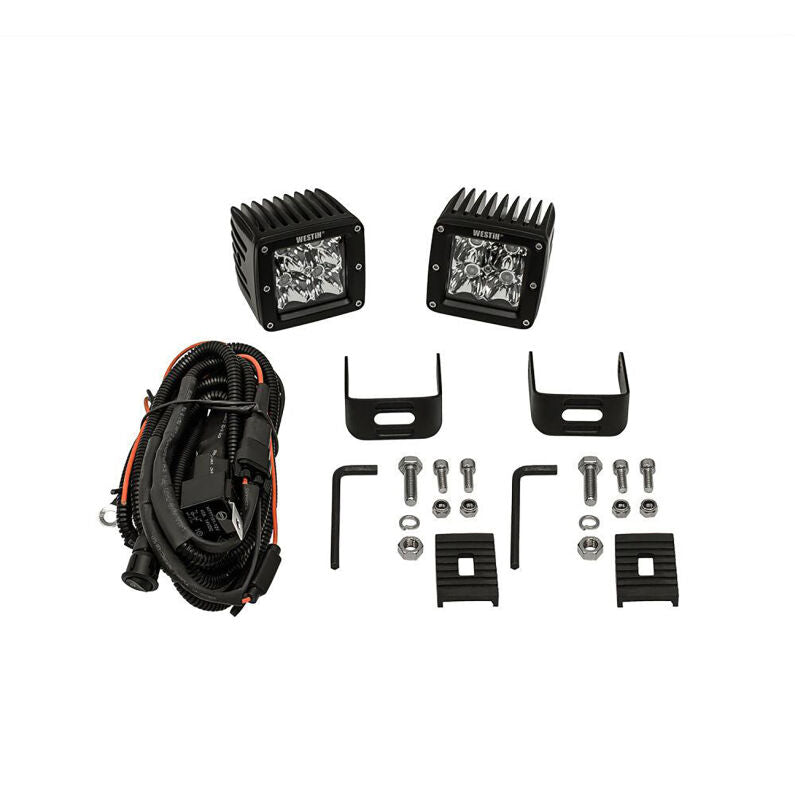 Westin 09-12200B-PR Compact LED 5W 3.2 inch x 3 inch (Set of 2) Black