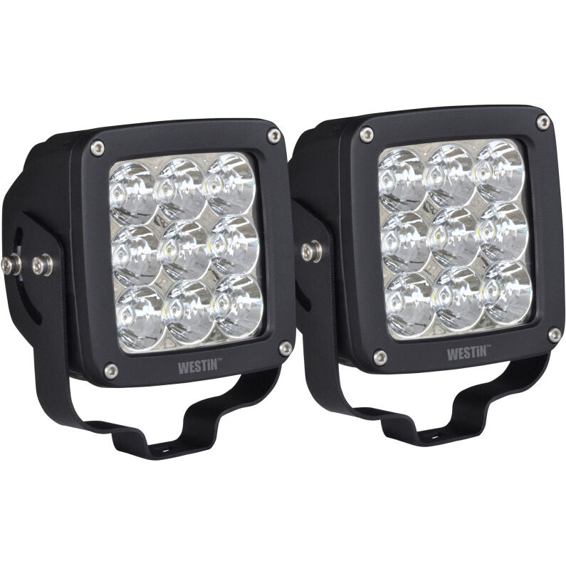 Westin 09-12219A-PR Axis LED Auxiliary Light 4.5 inch x 4.5 inch Square Spot Black