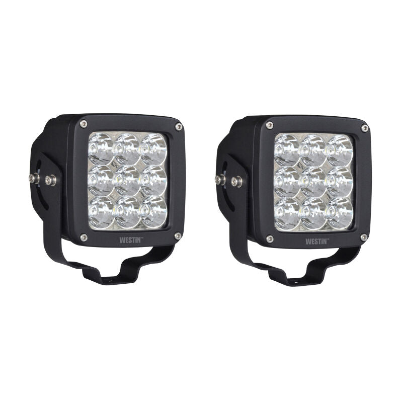 Westin 09-12219B-PR Axis LED Auxiliary Light 4.5 inch x 4.5 inch Square Flood Black