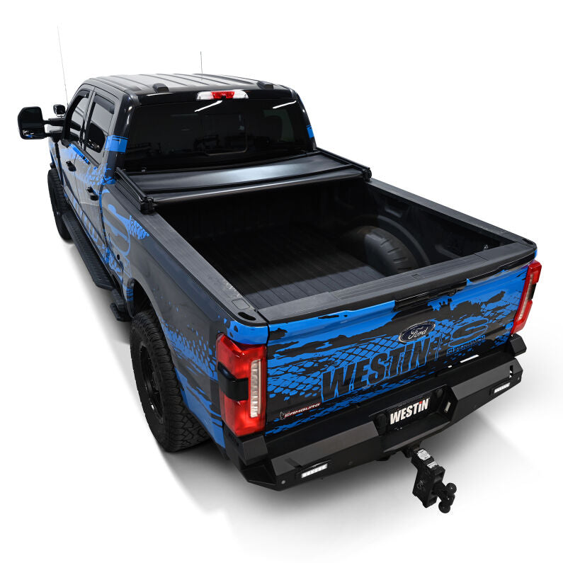 Westin 19-21005 Soft Tri-Fold Tonneau Cover for 2017-2026 F-250/350 Super Duty Black