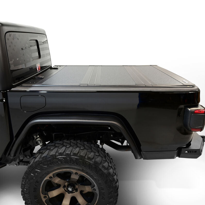 Westin 19-44165 Hard Tri-Fold Tonneau Cover for 2020-2026 Jeep Gladiator JT 4WD 5ft. Bed Black