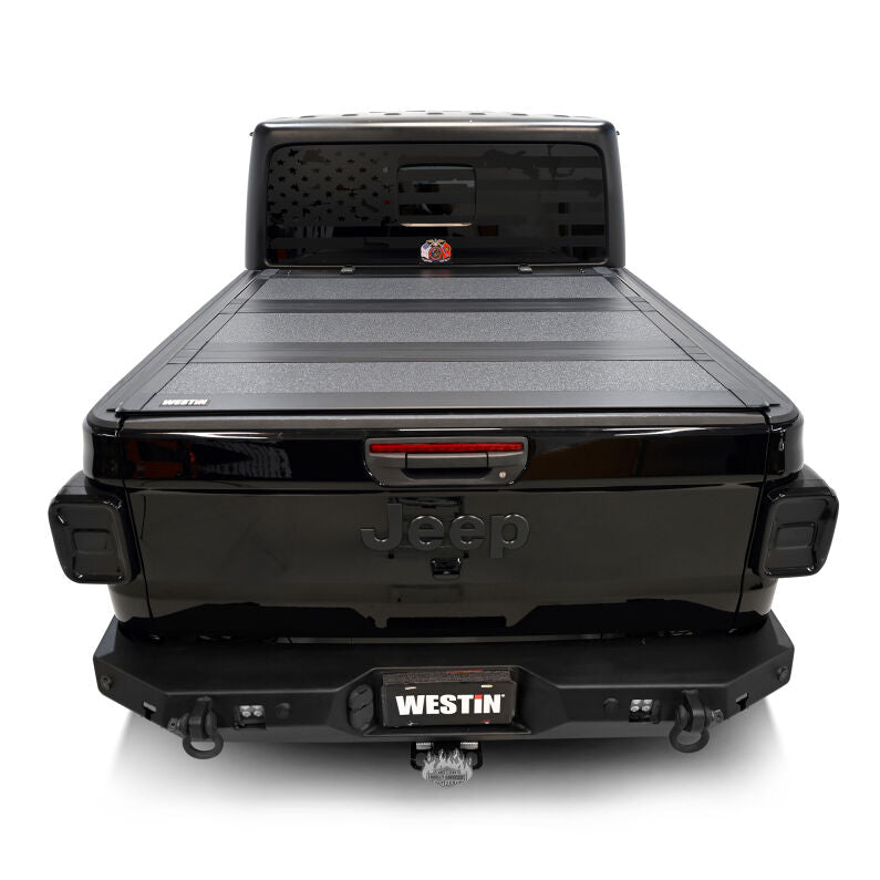 Westin 19-44165 Hard Tri-Fold Tonneau Cover for 2020-2026 Jeep Gladiator JT 4WD 5ft. Bed Black