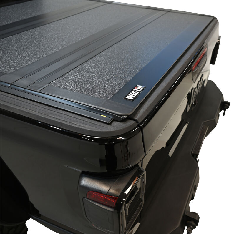 Westin 19-44165 Hard Tri-Fold Tonneau Cover for 2020-2026 Jeep Gladiator JT 4WD 5ft. Bed Black