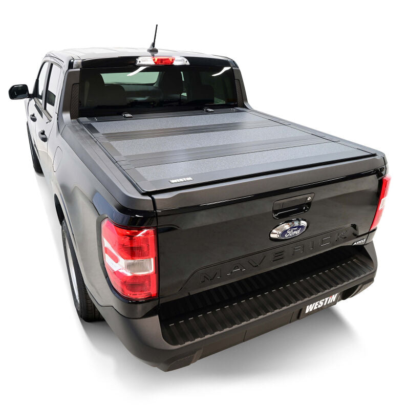 Westin 19-44795 Hard Tri-Fold Tonneau Cover for 2022-2026 Ford Maverick 4WD 4ft. 6in. Bed Black