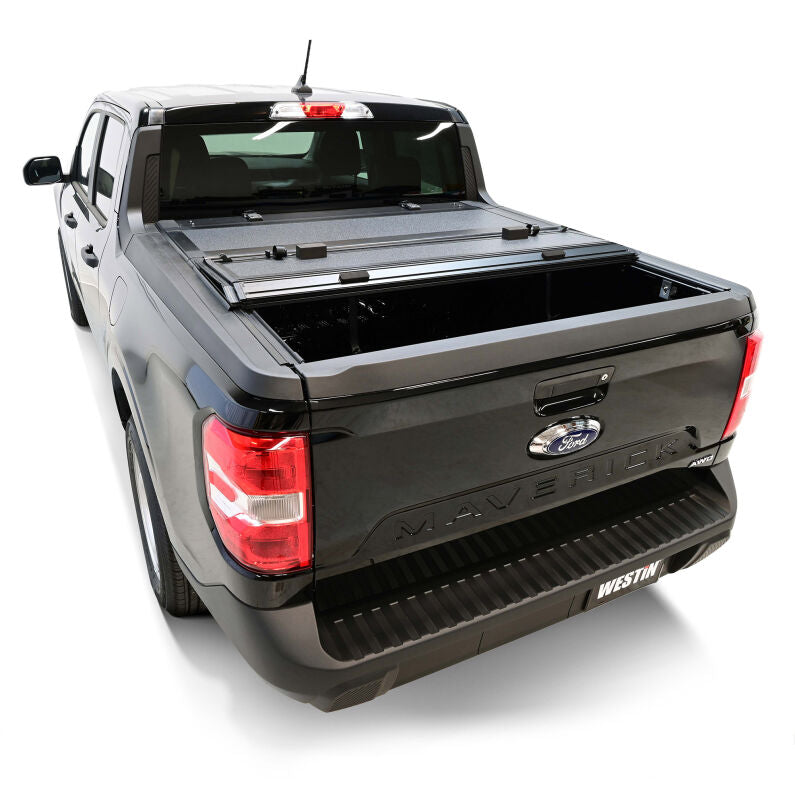 Westin 19-44795 Hard Tri-Fold Tonneau Cover for 2022-2026 Ford Maverick 4WD 4ft. 6in. Bed Black