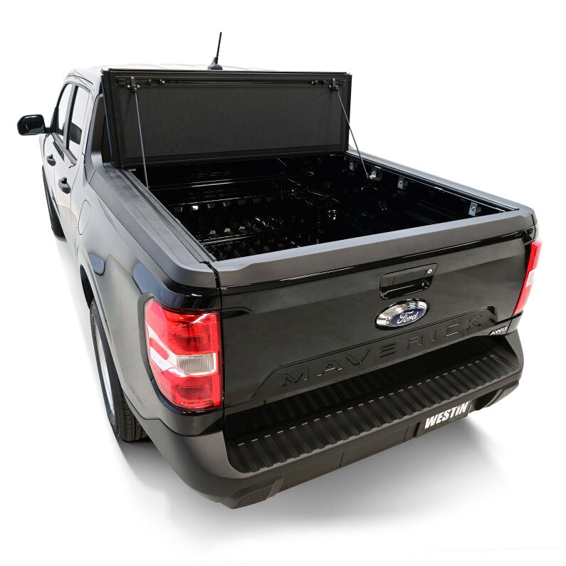 Westin 19-44795 Hard Tri-Fold Tonneau Cover for 2022-2026 Ford Maverick 4WD 4ft. 6in. Bed Black
