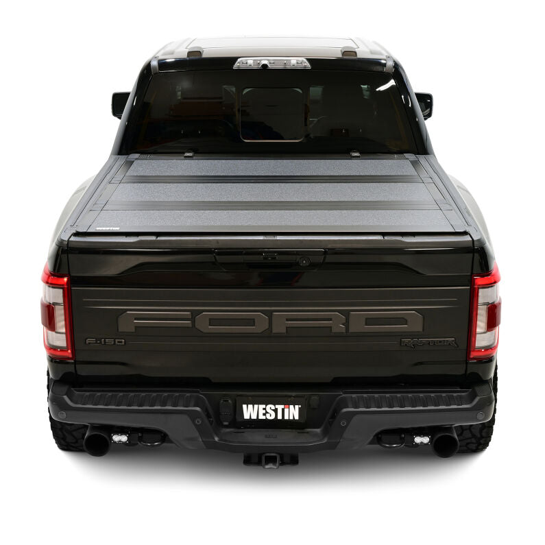 Westin 19-46355 Hard Tri-Fold Tonneau Cover for 2015-2026 Ford F-150 5ft. 7in. Bed Black