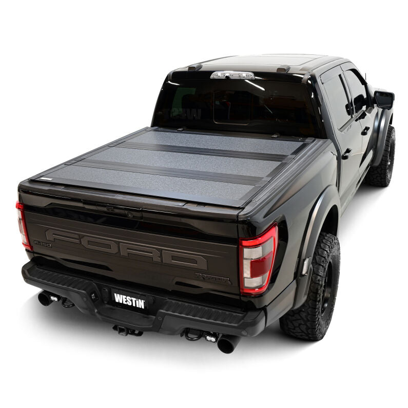 Westin 19-46355 Hard Tri-Fold Tonneau Cover for 2015-2026 Ford F-150 5ft. 7in. Bed Black