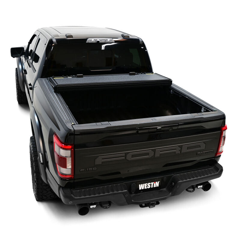 Westin 19-46355 Hard Tri-Fold Tonneau Cover for 2015-2026 Ford F-150 5ft. 7in. Bed Black
