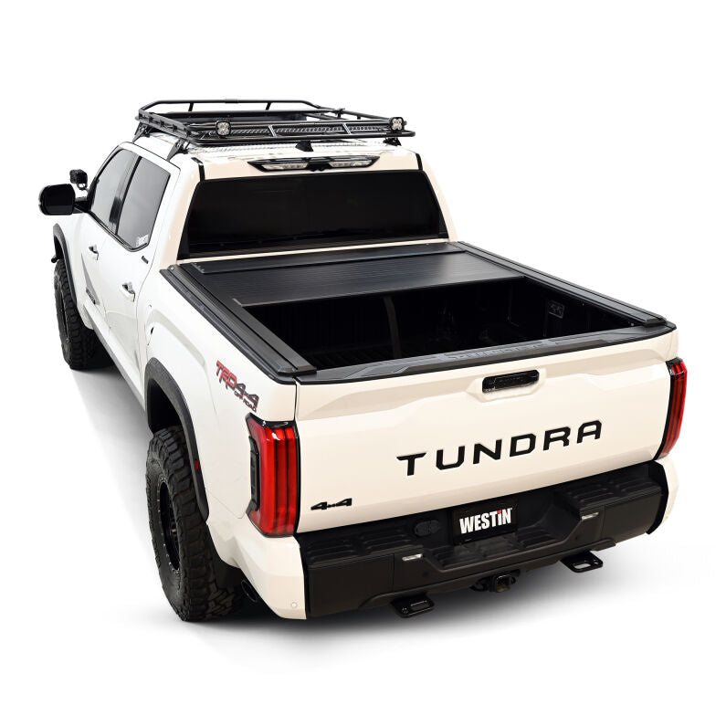 Westin 19-60285 Manual Retractable Tonneau Cover for 2022-2026 Toyota Tundra 5.5ft Bed Black