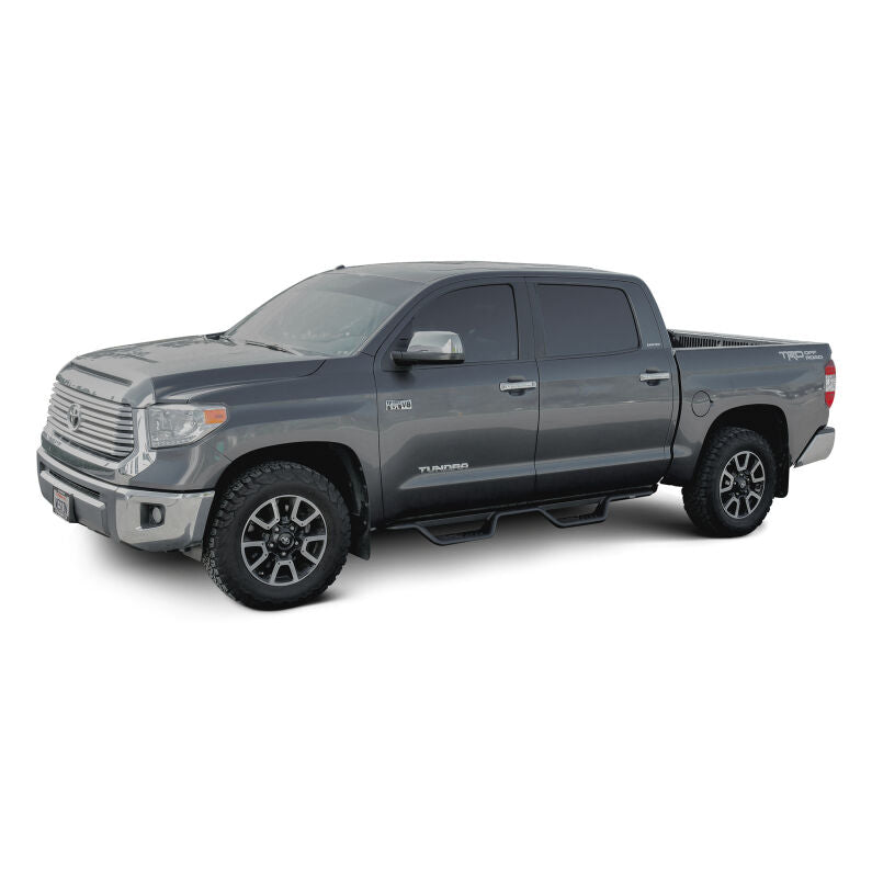 Westin 20-13255 Outlaw Drop Nerf Step Bars for 2007-2021 Toyota Tundra CrewMax Textured Black