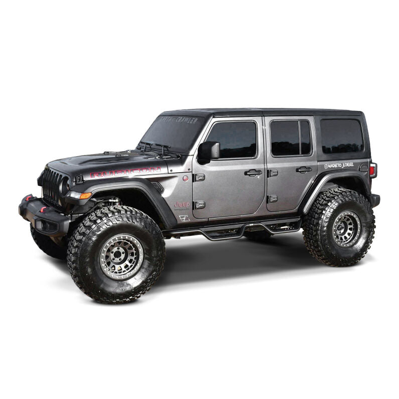 Westin 20-14065 Outlaw Nerf Step Bars for 2018-2026 Jeep Wrangler JL Unlimited Textured Black