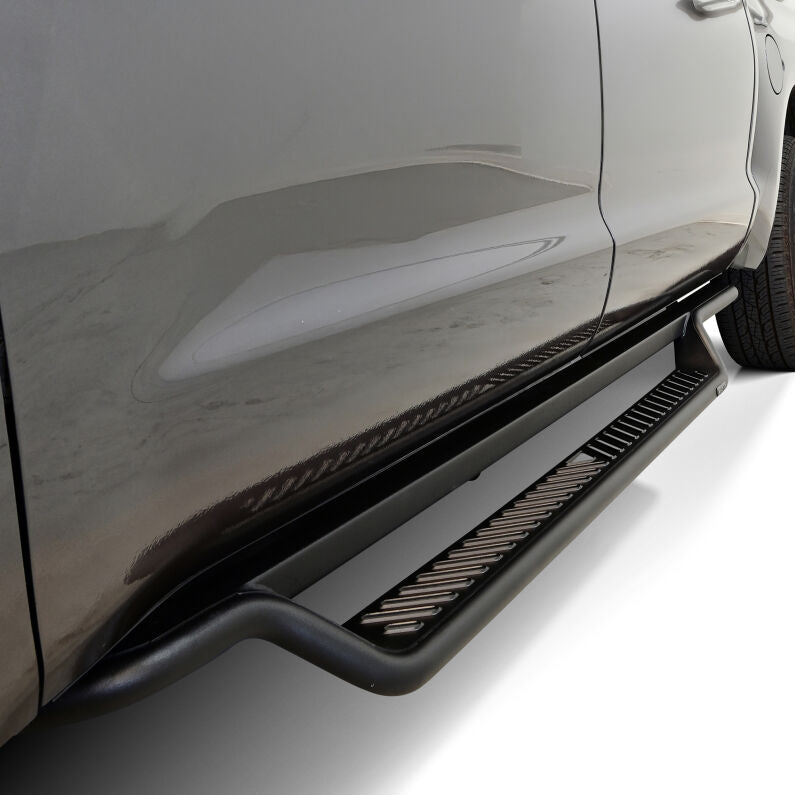 Westin 20-43255 Outlaw Drop Running Boards for 2007-2021 Toyota Tundra CrewMax Cab Textured Black