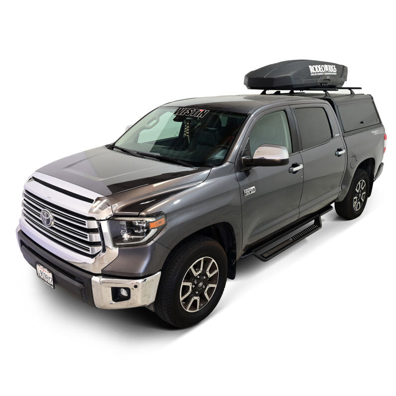 Westin 20-43255 Outlaw Drop Running Boards for 2007-2021 Toyota Tundra CrewMax Cab Textured Black