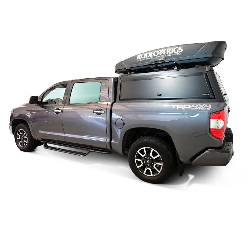 Westin 20-43255 Outlaw Drop Running Boards for 2007-2021 Toyota Tundra CrewMax Cab Textured Black