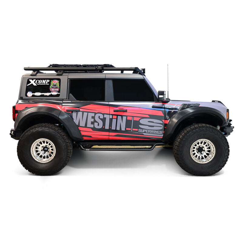 Westin 20-44195 Outlaw Drop Running Boards for 2021-2026 Ford Bronco 4-Door Textured Black