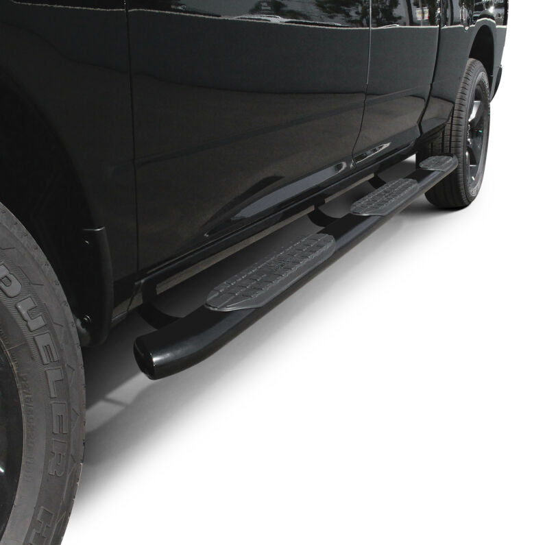 Westin 21-534315 PRO TRAXX 5 Wheel to Wheel Oval Nerf Step Bars for 2009-2024 Ram/Dodge 1500 Quad Cab Black