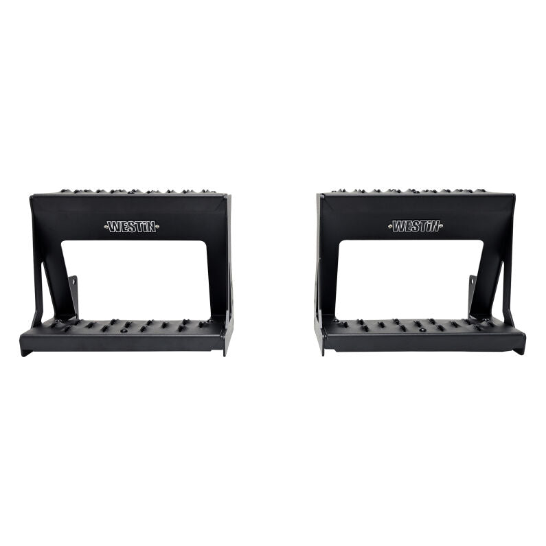 Westin 27-74005 Grate Side Bed Step for 2023-2026 Ford F-250 F-350 F-450 F-550 Textured Black