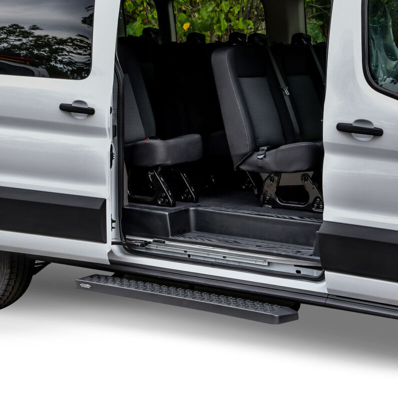 Westin 27-80015 Grate Steps Running Boards for 2015-2026 Ford Transit Van 150/250/350 Textured Black