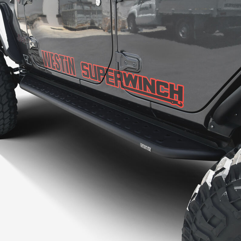 Westin 28-34065 Outlaw Running Board for 2018-2025 Jeep Wrangler Unlimited 4-Door Textured Black