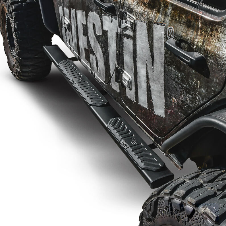 Westin 28-51315 R5 Nerf Step Bars for 2018-2026 Jeep Wrangler JLU 4-Door Textured Black