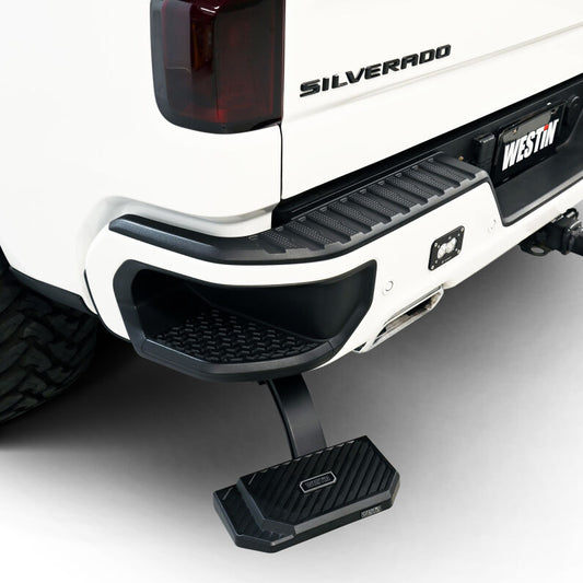 Westin 29-40005 Manual Retractable Bed Step for 2019-2026 Chevrolet GMC Silverado Sierra 1500 Black