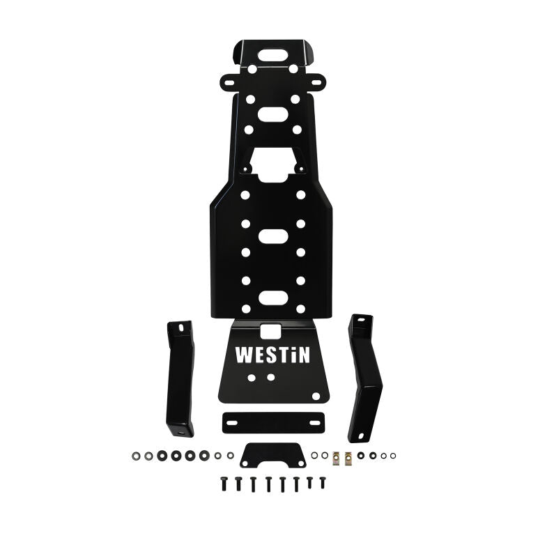 Westin 42-21125 Snyper Skid Plate for 2007-2011 Jeep Wrangler Transmission Pan Textured Black