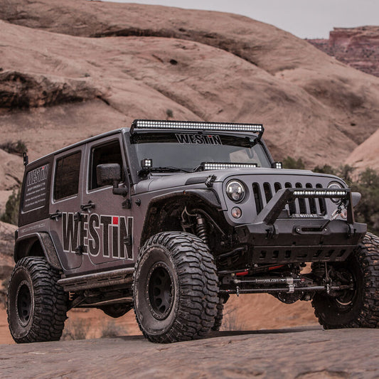 Westin 42-6015 Snyper Triple Tube Rock Rail Steps for 2007-2018 Wrangler Unlimited