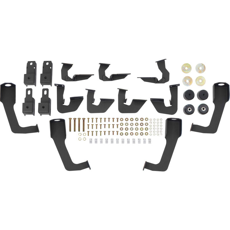 Westin 56-534585 HDX Nerf Step Bars for 2007-2019 Chevrolet Silverado / GMC Sierra Crew Cab Black