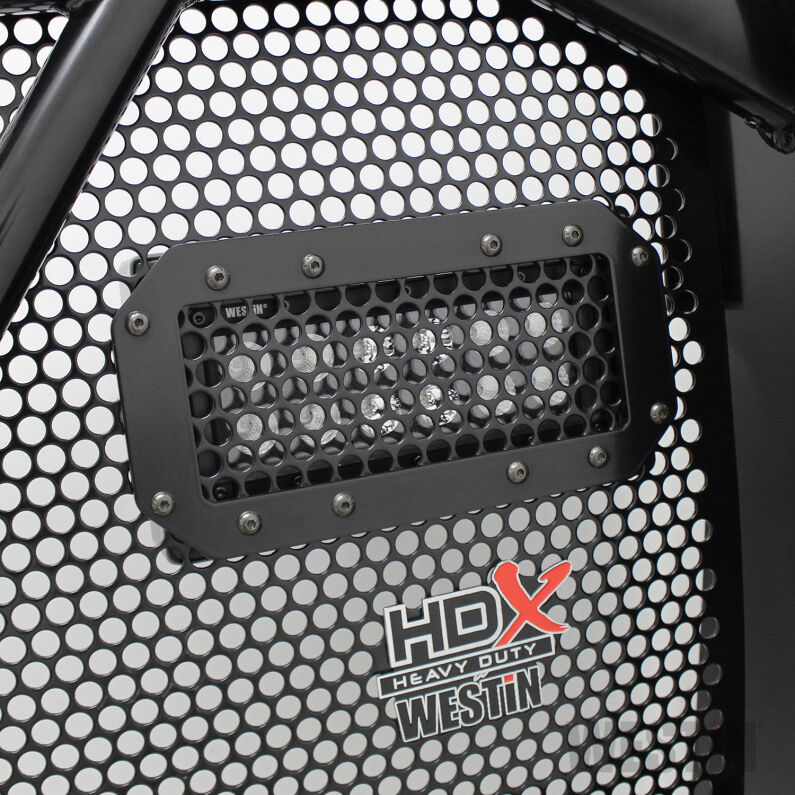 Westin 57-0025 HDX Flush Mount B-FORCE LED Light Kit (Set of 2) with wiring harness Black