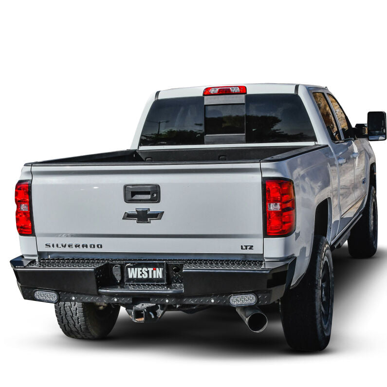 Westin 58-341155 HDX Bandit Rear Bumper for 2015-2019 Chevrolet Silverado / GMC Sierra Black