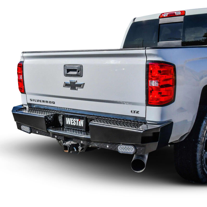 Westin 58-341155 HDX Bandit Rear Bumper for 2015-2019 Chevrolet Silverado / GMC Sierra Black
