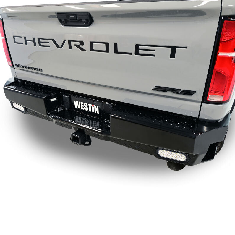 Westin 58-341185 HDX Bandit Rear Bumper for 2019-2026 Chevrolet Silverado GMC Sierra Black